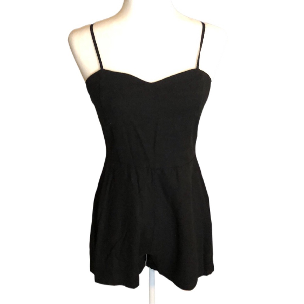 F21 Medium Black Romper